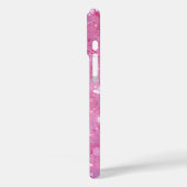 Moderne trendy roze glitter Case-Mate iPhone case (Achterkant / Links)