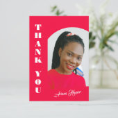 Moderne trendy script roze afstuderen (Staand voorkant)