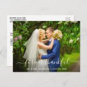 Moderne Trendy Script Trouw Altijd Dankbaar Briefkaart (Voorkant / Achterkant)