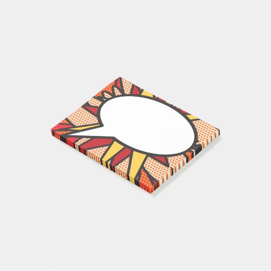 Moderne trendy stripboek Pop Art-spreekwolk Post-it® Notes (Schuin)