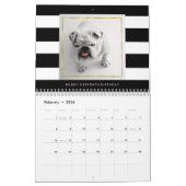 Moderne Trendy Stripes met je foto's Kalender (Feb 2026)