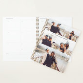 Moderne trendy vijf foto collage gepersonaliseerd planner (Display)