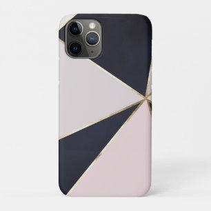 Moderne Trendy Vrouwelijke Driehoek Blauwe Blush T iPhone 11 Pro Hoesje
