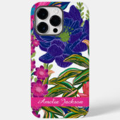 Moderne trendy waterverf bloemenroze Case-Mate iPhone case (Achterkant)