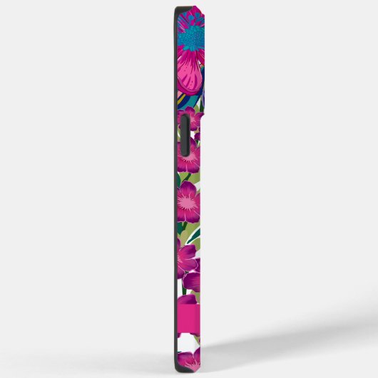 Moderne trendy waterverf bloemenroze Case-Mate iPhone case (Achterkant / Rechts)