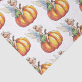 Moderne trendy Waterverf fee en pompoen Tissuepapier (Detail)
