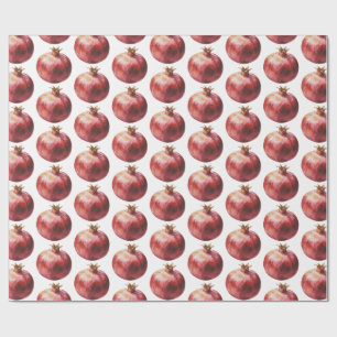 Moderne trendy waterverf Fruit Granaatappel Cadeaupapier