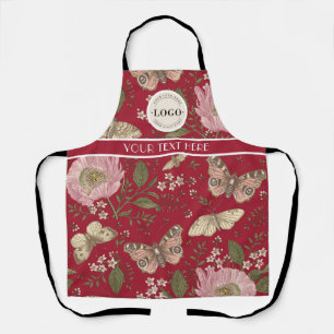Moderne Trendy Wilde Bloem Botanische Bloemige Mon Schort