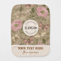 Moderne Trendy Wildflower Botanische Bloemen Monog