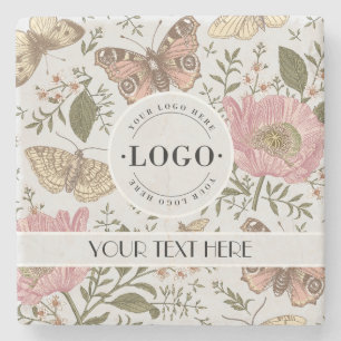 Moderne Trendy Wildflower Botanische Bloemen Monog Stenen Onderzetter