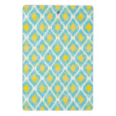 Moderne tribale ikat blue yellow mode mini klembord (Achterkant)