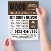 Moderne troebel, knollen/houten baard Adverteren Flyer (Hand)