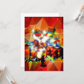 Moderne trommel kaart (Voorkant / Achterkant in situ)