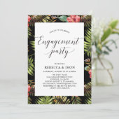 Moderne Tropical | Faire-Part de Fiançailles Flora (Debout devant)