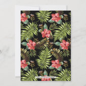 Moderne Tropical | Faire-Part de Fiançailles Flora (Dos)