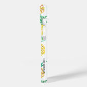 Moderne tropische anananasappelvruchten | geel gro Case-Mate iPhone case (Achterkant / Links)