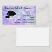 Moderne tropische aquariumdiensten visitekaartje (Voorkant / Achterkant)
