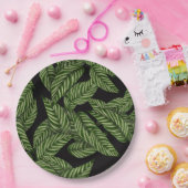 Moderne tropische bladeren papieren bordje (Feest)