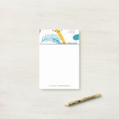 Moderne Tropische Collage Post-it® Notes (Op bureau)