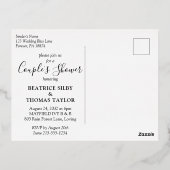 Moderne Tropische Couple's Shower Gold Folie Uitnodiging Briefkaart (Achterkant)