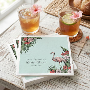 Moderne Tropische Flamingo Servet