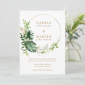 Moderne tropische goudweddenschap kaart (Staand voorkant)