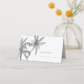 Moderne tropische minimalistische bruiloft (Voorkant)