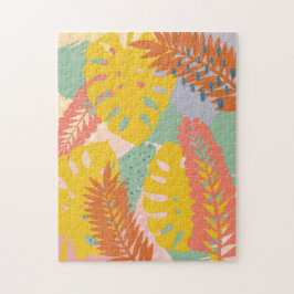 Moderne tropische Plant Puzzle Legpuzzel