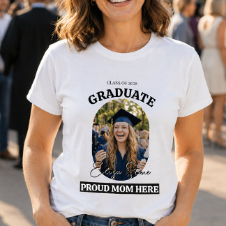 Moderne trotse moeder hier | Foto afstudeer T-shir T-shirt
