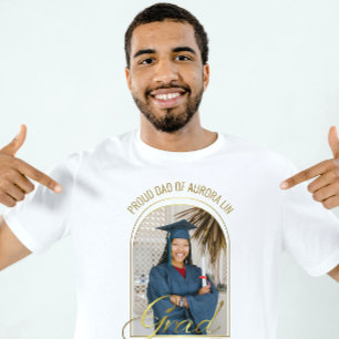 Moderne trotse vader van de afgestudeerde aangepas t-shirt