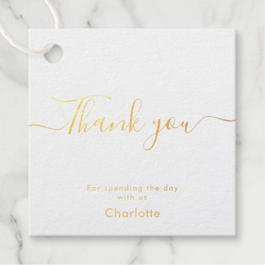 Moderne Trouw Dank Je Bedankjes Labels (Voorkant)