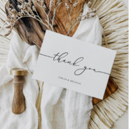 Moderne Trouw Dank Minimalistische Kaart