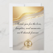 Moderne Trouw Dankkaart Bedankkaart (Achterkant)