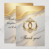 Moderne Trouw Dankkaart Bedankkaart (Voorkant / Achterkant)