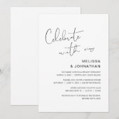 Moderne trouw-ontsnapping, Vier het met ons Kaart (Voorkant / Achterkant)