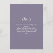 Moderne trouw-RSVP met QR-code - ELKE KLEUR Informatiekaartje (Voorkant)