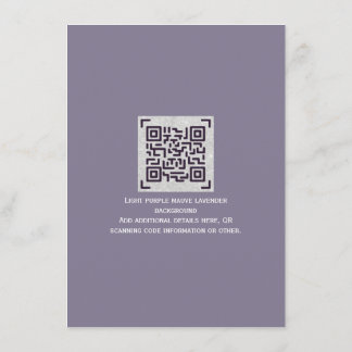 Moderne trouw-RSVP met QR-code - ELKE KLEUR Informatiekaartje