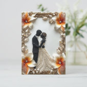 Moderne Trouw Uitnodiging (Staand voorkant)