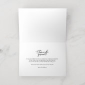 Moderne Trouwdag Foto Dankkaart voor Echtpaar Folie Wenskaart (Binnenlaag)