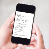 Moderne trouwerijfeest kaart