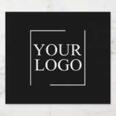 Moderne trouwfeest elegante persoonlijke cadeau-id sparkling wijnetiket (Enkel label)