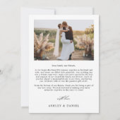 Moderne Trouwfoto Collage Bedankkaart (Achterkant)