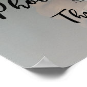 Moderne trouwfoto welkom poster (Hoek)