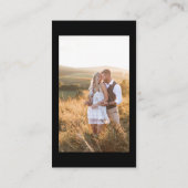 Moderne Trouwfoto's Deel de liefde QR-code Informatiekaartje (Achterkant)