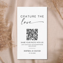 Moderne trouwfoto's vangen de liefde QR-code