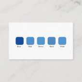 Moderne trouwkleding kledingcode informatiekaartje (Achterkant)