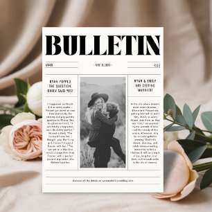 Moderne trouwkrant Bewaar de datumfotokaart Save The Date