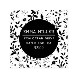 Moderne tuin Afdrukken Aangepaste naam Terug Adres Zelfinktende Stempel