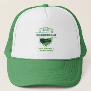 Moderne Tuinaanleg Grasmachine Bedrijf Gebrandmerk Trucker Pet