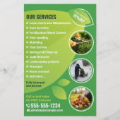 Moderne tuinarchitectuur tuinonderhoud flyer (Achterkant)